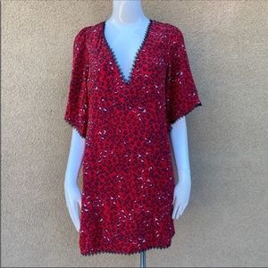 NWT lovers + friends dress for women size small. Red and black